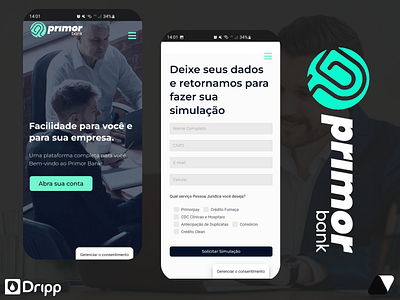Primor Bank branding design graphic design site ui ux