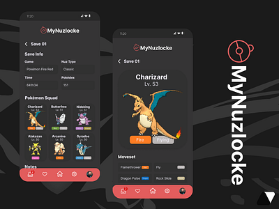 MyNuzlocke app design graphic design ui ux