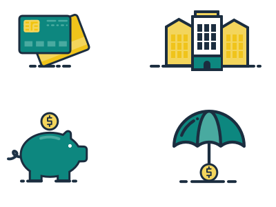 Tsd Icons design finance icons illustrations