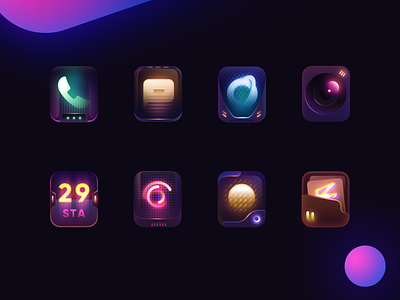 CyberPunkTheme 2020 browser camera clock design game gaming icon illustration launcher logo message phone theme ui wallpaper weather