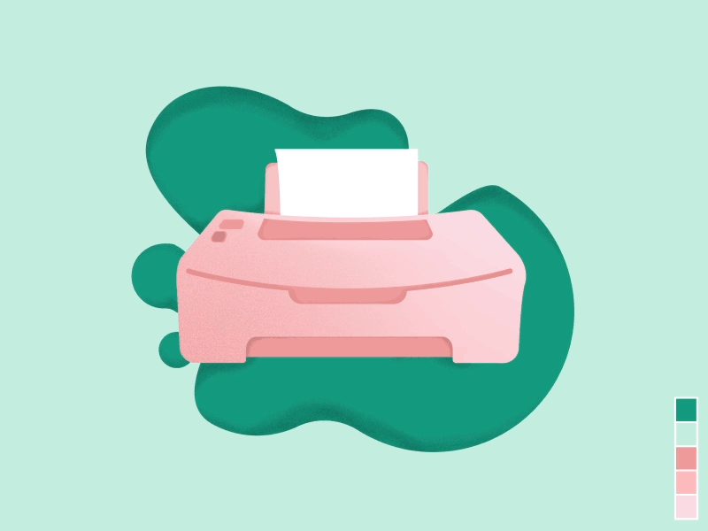 Testing a printer by Michelle on Dribbble