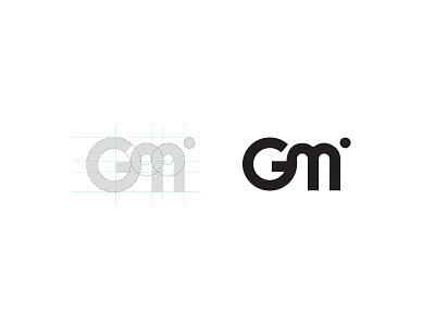 GM design gm logo minimal