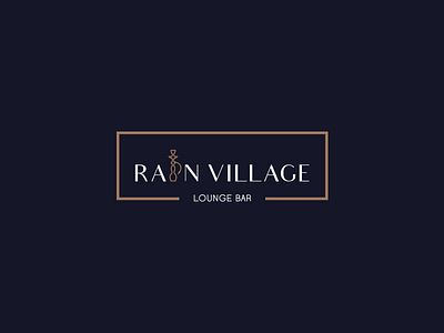 Rain Village bar branding design hookah icon logo lounge lounge bar luxury restaurant shisha smoke vector