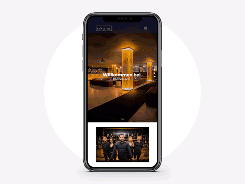 Rain Village  - Homepage Mobile