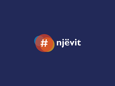 Njëvit branding coloful design illustration logo