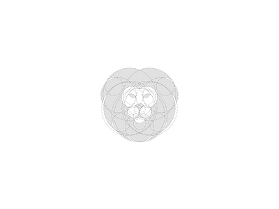 Lion Logo branding design geometric grid logo lion logo logo design