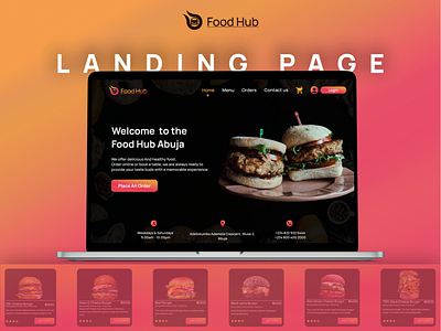 Landing Page Food Hub