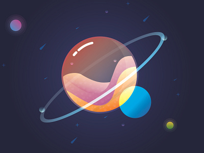 Glass Planet adobe adobesoftware design graphic design illustration illustrator tutorial vector