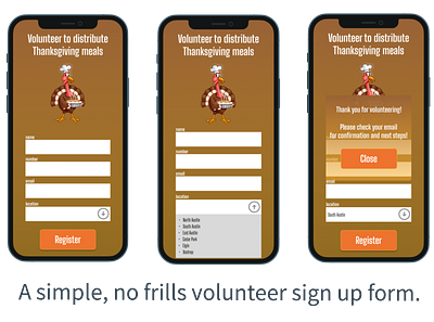 Volunteer Form design mobile app uidaily ux