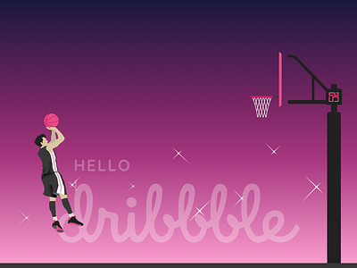 Hello Dribbble ! debut shot illustration shot