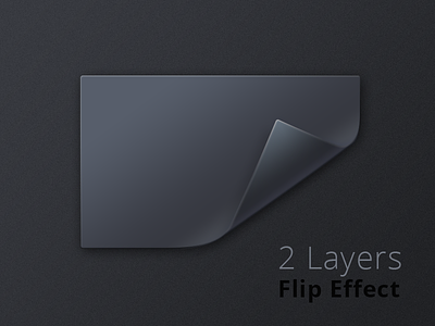 Double-layer Flip Effect (PSD) flip layers psd simple voronin