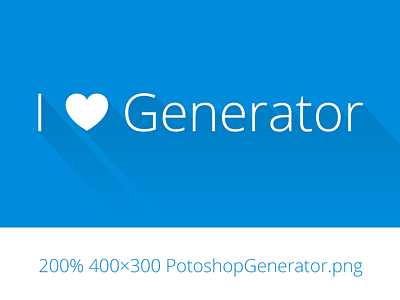 Adobe Generator for Photoshop CC design flatdesign photoshop photoshopcc simple voronin webdesign