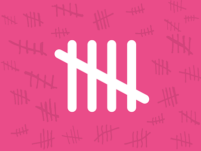 High five to Dribbble! anniversary birthday dribbble five pink playoff rebound tally marks