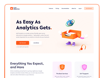 Analytics Website Design