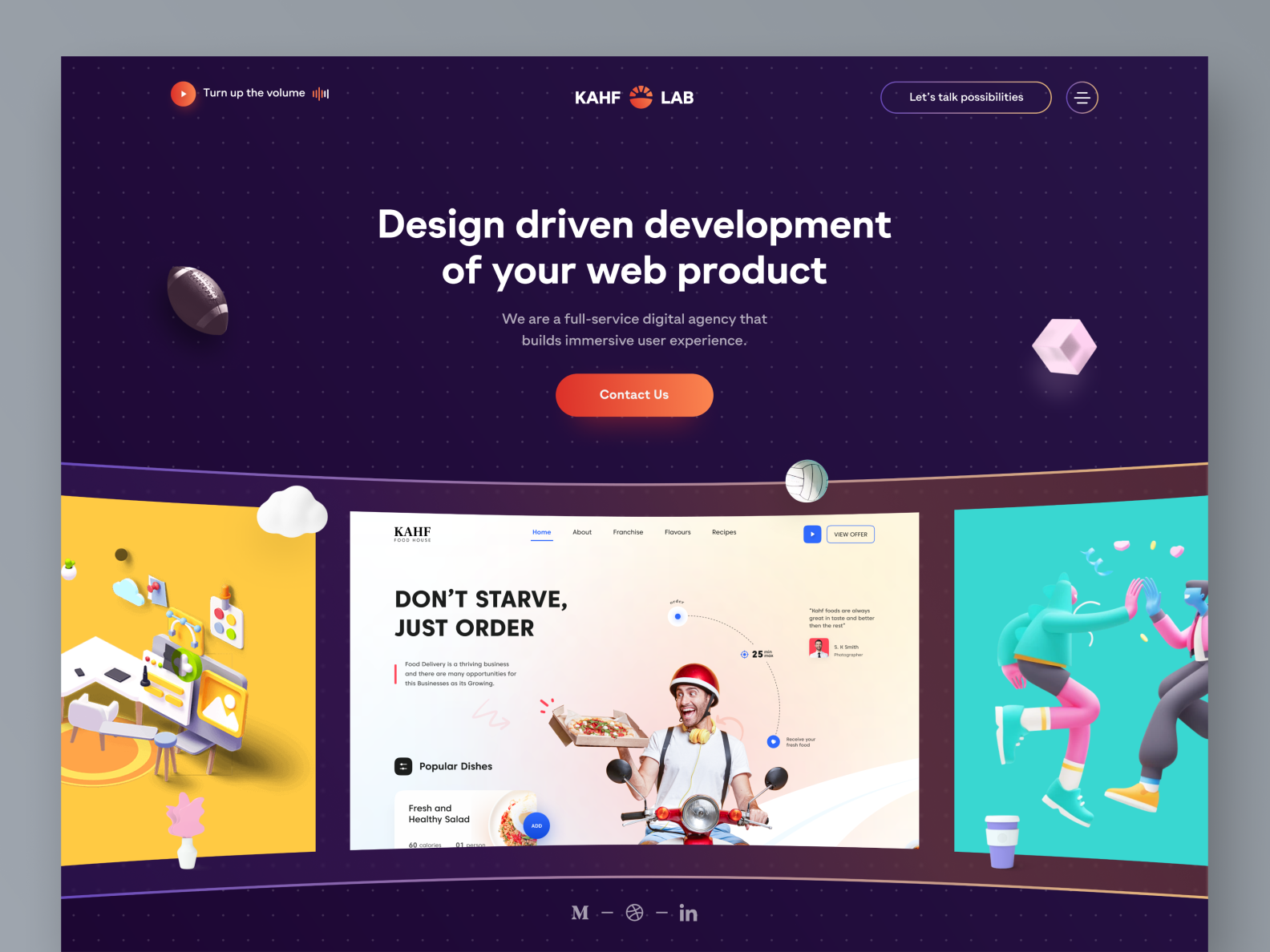 Agency - Landing page concept. by Tuhel Rana on Dribbble