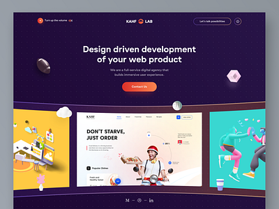 Agency - Landing page concept.
