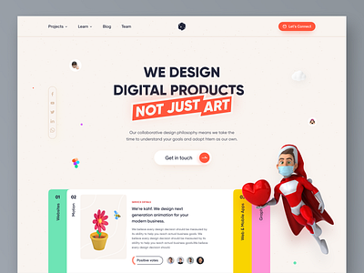 Agency - Landing page concept design kahf landing page uidesign uiux user interface design webdesign website design