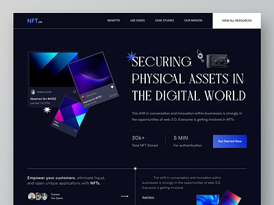 NFT - Landing page concept