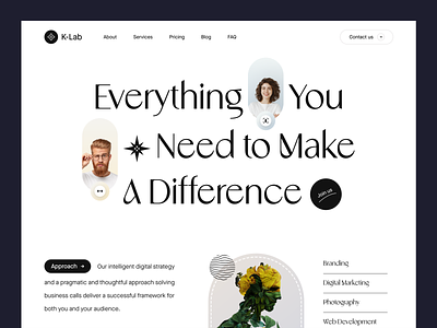 K-Lab Website Design agency design kahf landing page product ui design uidesign uiux user interface design web design webdesign website design website ui