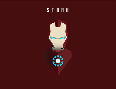 Stark adobe illustrator design icon illustration infinitywar ironman marvel vector