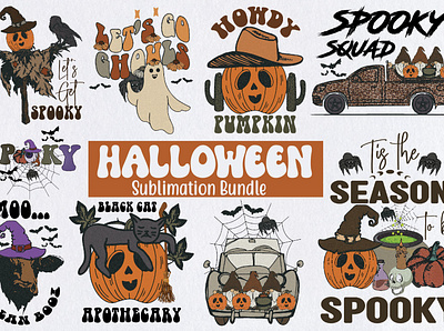 Halloween Sublimation Bundle 3d animation branding design graphic design illustration logo motion graphics ui ux vector