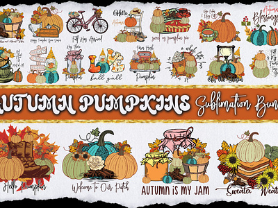 Autumn Pumpkins Sublimation Bundle