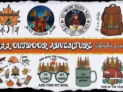 Fall Outdoor Adventure Sublimation Bundle