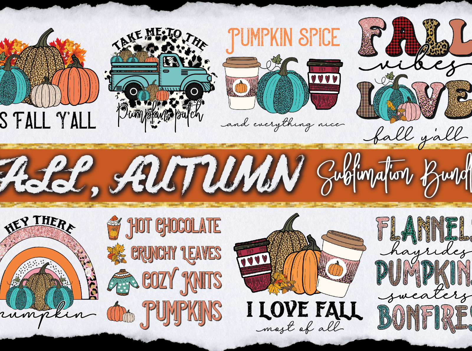 Fall PNG Sublimation Bundle by Joyals Sat on Dribbble
