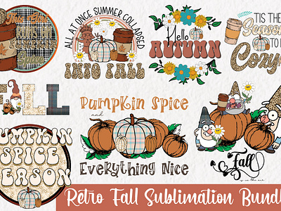 Retro Fall Sublimation Bundle