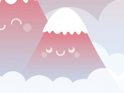 Content Mountains sneek peek character design cute illustration kawaii