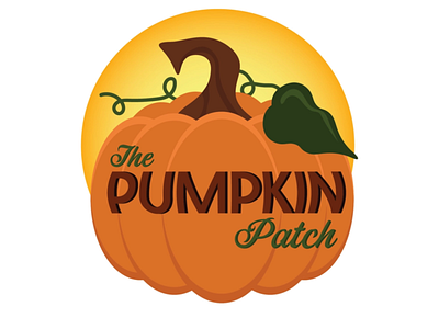 pumpkin patch logo fun graphic design illustration logo vector
