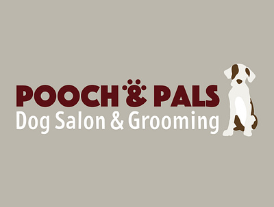 Pooch & Pals branding design fun graphic design illustration logo minimalism modern vector