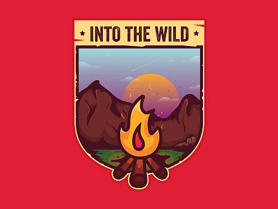 Into the Wild adventure artwork design flat design graphic design illustration inspiration nature vector