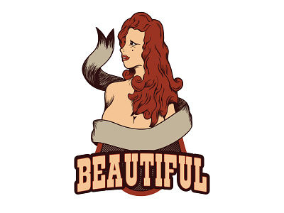 Beautiful Woman Illustration artwork beautiful beauty custom lettering design falling in love graphic design handlettering handmadefont inspiration logo love quote sexy typography women
