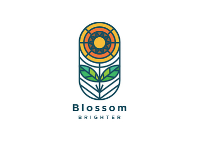 Flat Line Blossom Logo