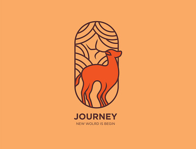 Journey Deer logo illustration animal artwork clothes deer deer logo deers design flat icon graphic design icon illustration inspiration logo vector