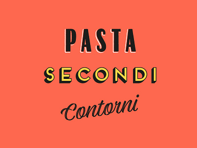 Jamie's Italian - Menu graphics graphic design typography
