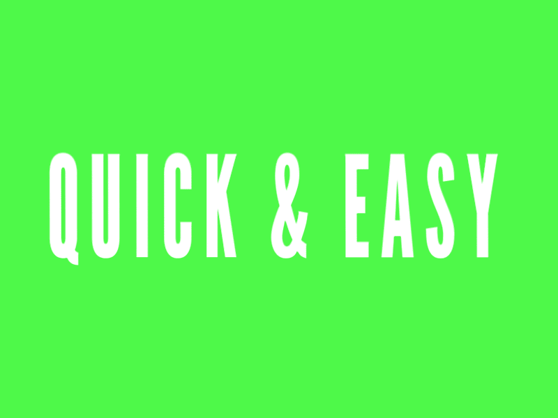 Quick & Easy animation broadcast graphics motion typography