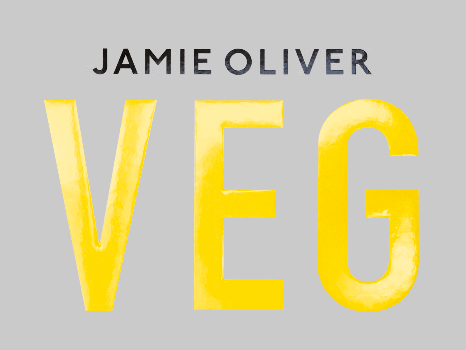 Jamie Oliver - VEG Book design identity typography