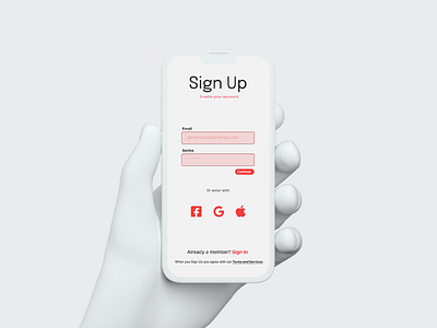 Sign Up Screen (Daily UI 01)