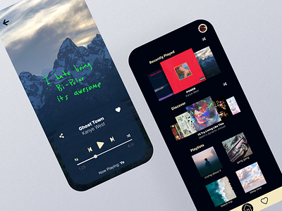Music Player (Daily UI 09) app daily dailyui design mobile music musicplayer player spotify ui