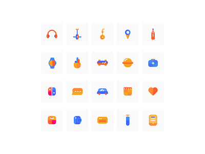some colorful icons icon