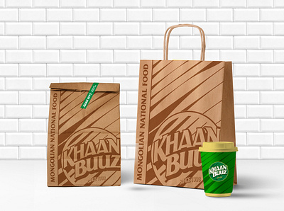 Fast Food Paper bag bag brandbook branding design identity logo package packaging paper paperbag restaurant restaurant branding