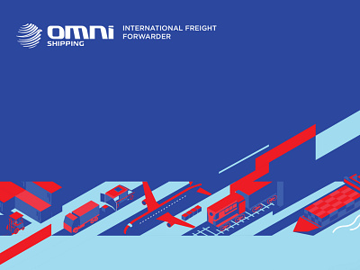 Omni Shipping branding brandbook branding design identity illustration logo pattern poster vector