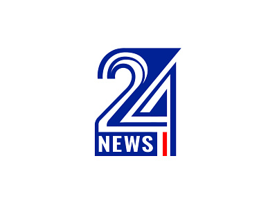 24 news 24 brandbook branding channel design identity illustration logo news