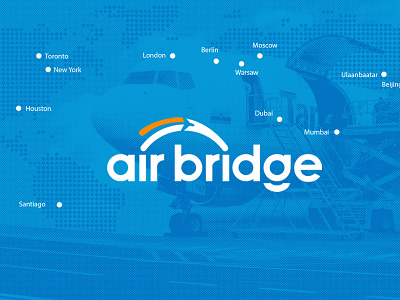 Air Bridge air branding design graphic design identity logo poster