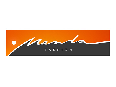 Manda fashion label logo manda mountain sun sunrise