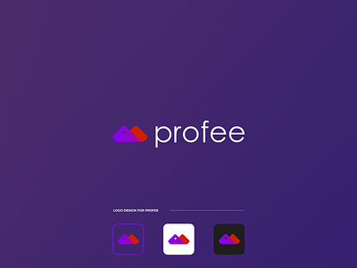 Profee logo icon app branding icon logo minimal ui vector web