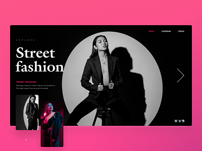 Fashion Street design minimal typography web