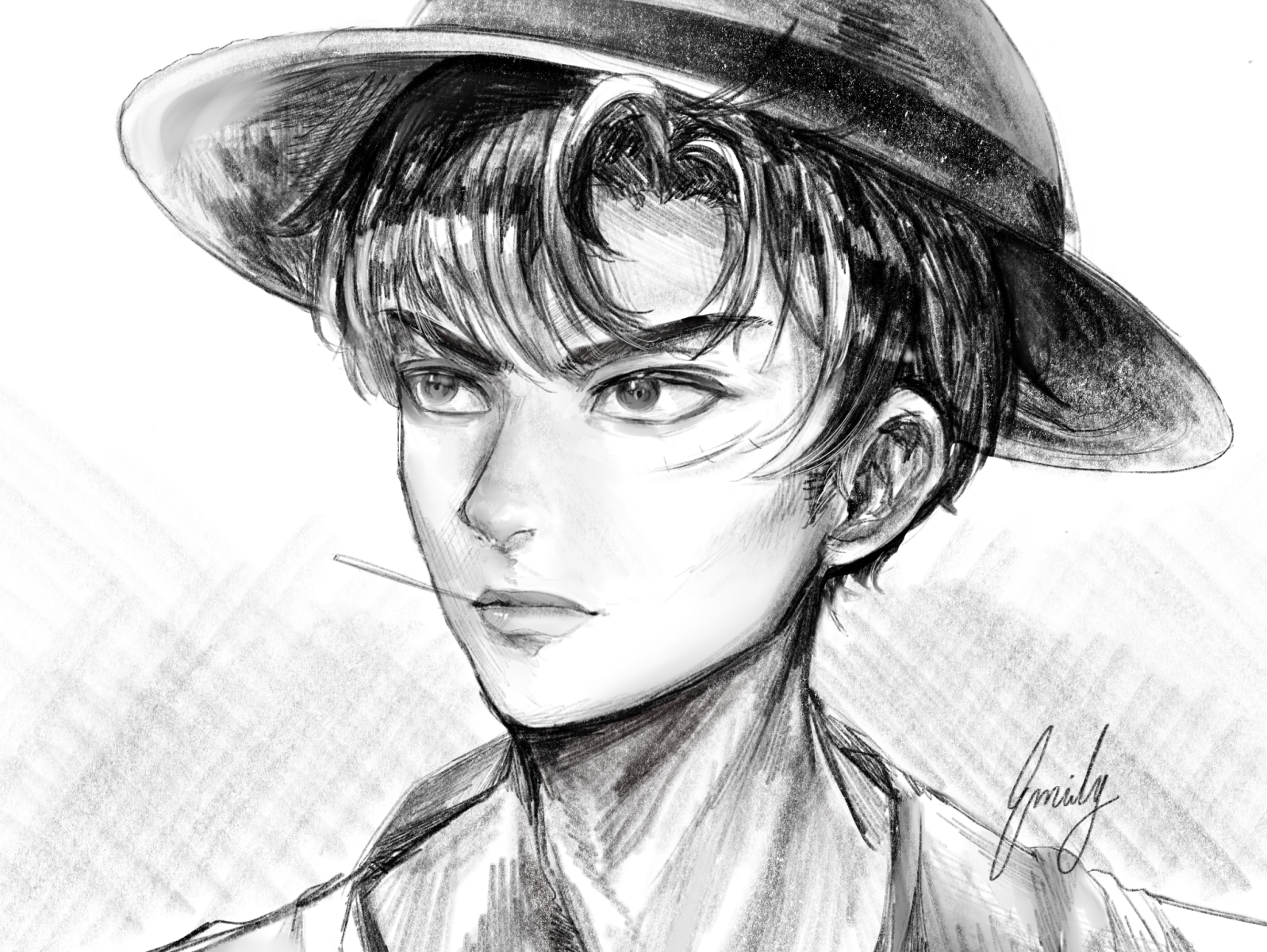 Sketched Luffy From One Piece By Emily On Dribbble